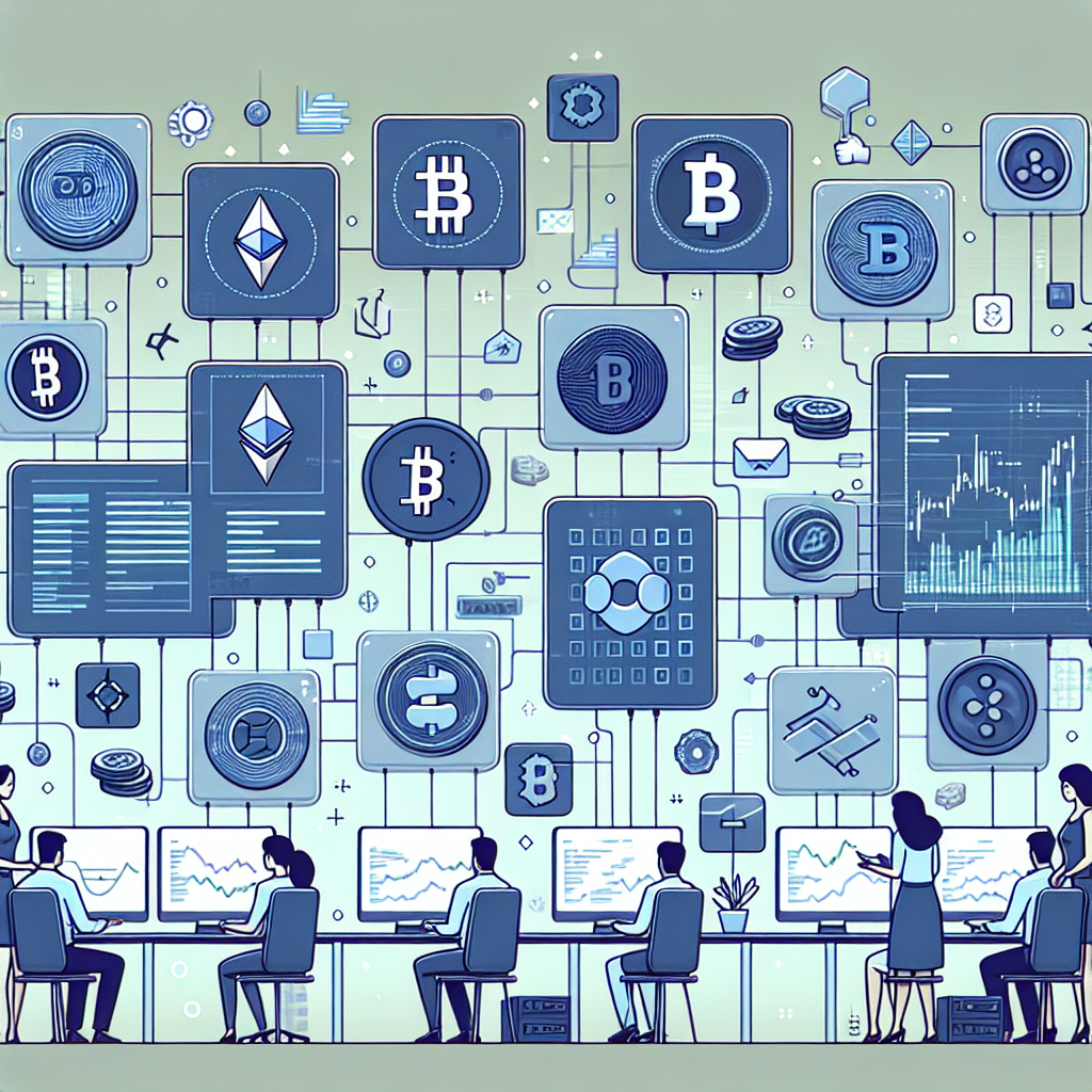 Generate a image about altcoins and the crypto world. 