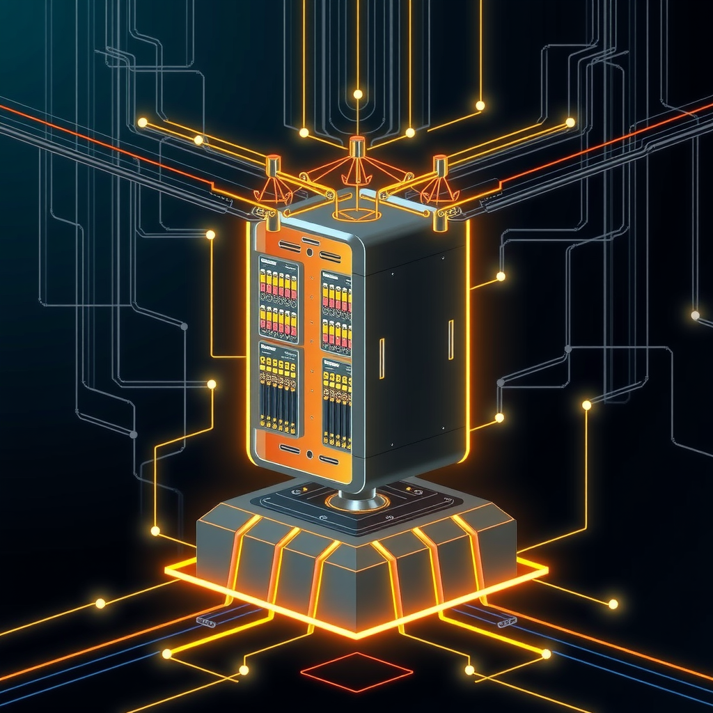 A strong digital foundation with interconnected server nodes, symbolizing backend stability.