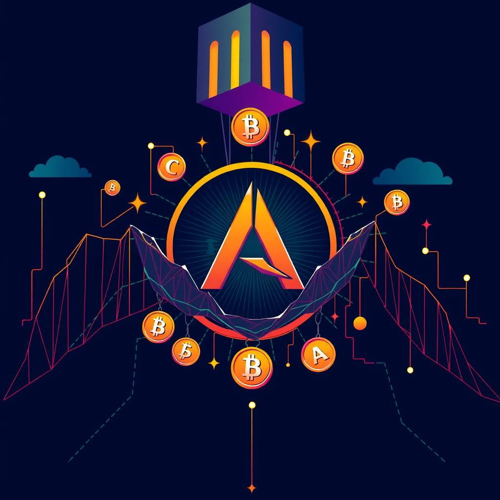 Generate a image about altcoins and the crypto world. 