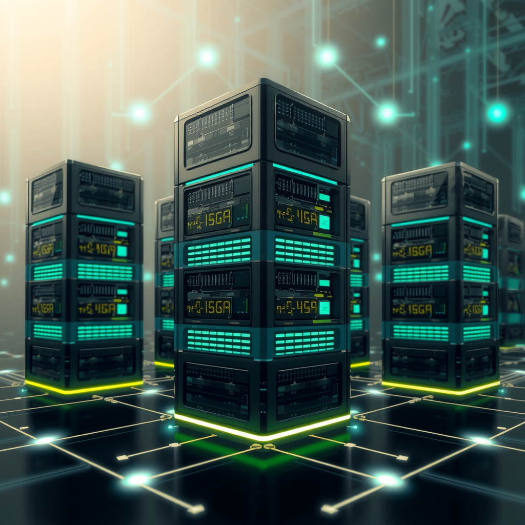A strong digital foundation with interconnected server nodes, symbolizing backend stability.