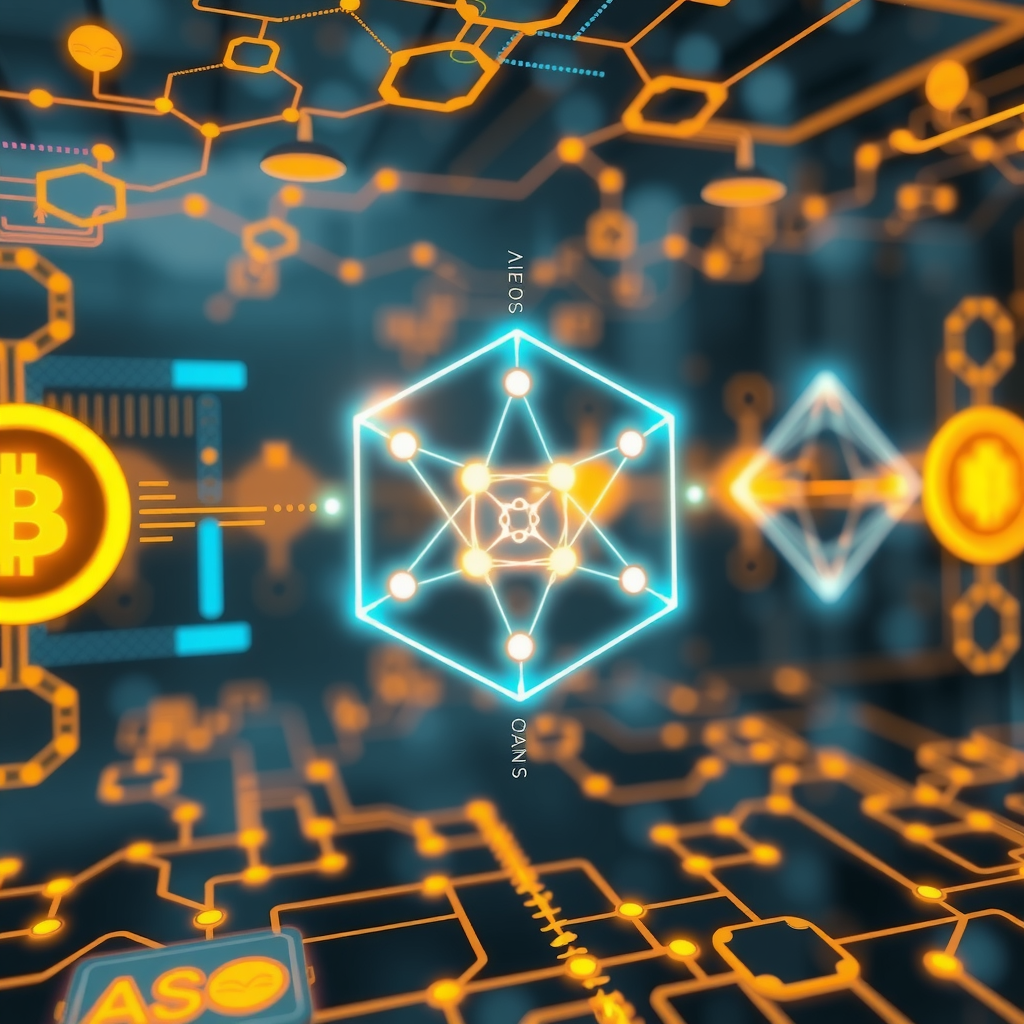 ai-generated image of a futuristic blockchain explorer, visualizing Cardano data flows
