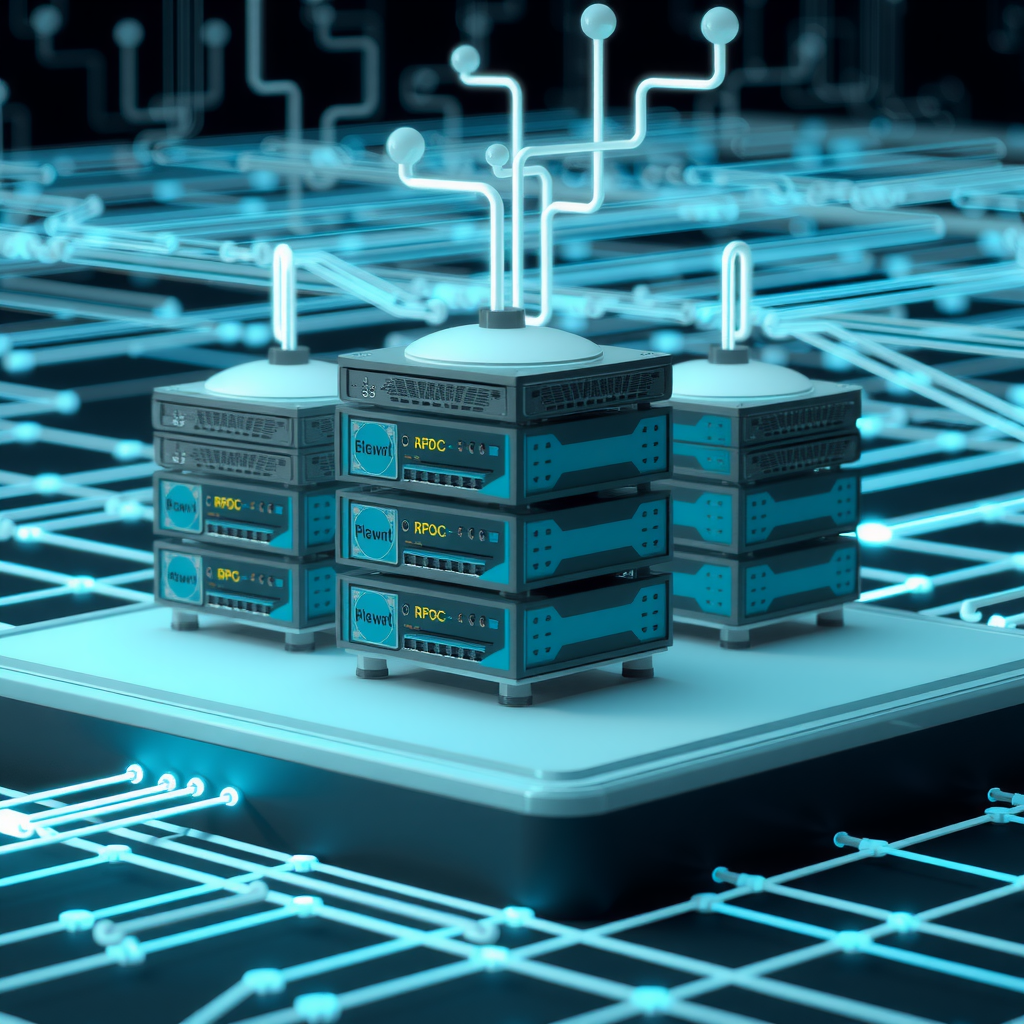 A strong digital foundation with interconnected server nodes, symbolizing backend stability.