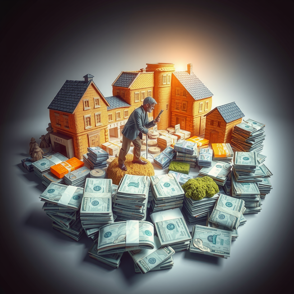 Erstelle ein Bild das mit Geld und Einkommen zu tun hat. Es zeigt wie man mit stororama Geld verdient 