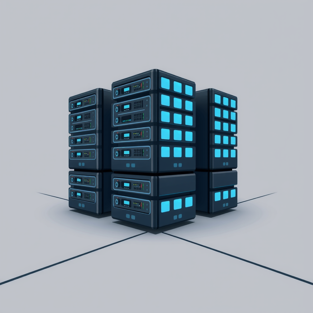 A strong digital foundation with interconnected server nodes, symbolizing backend stability.