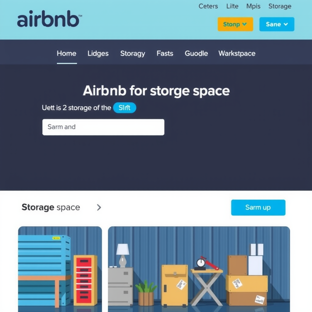 A digital marketplace where individuals exchange storage space, resembling an &quot;Airbnb for storage.&quot;