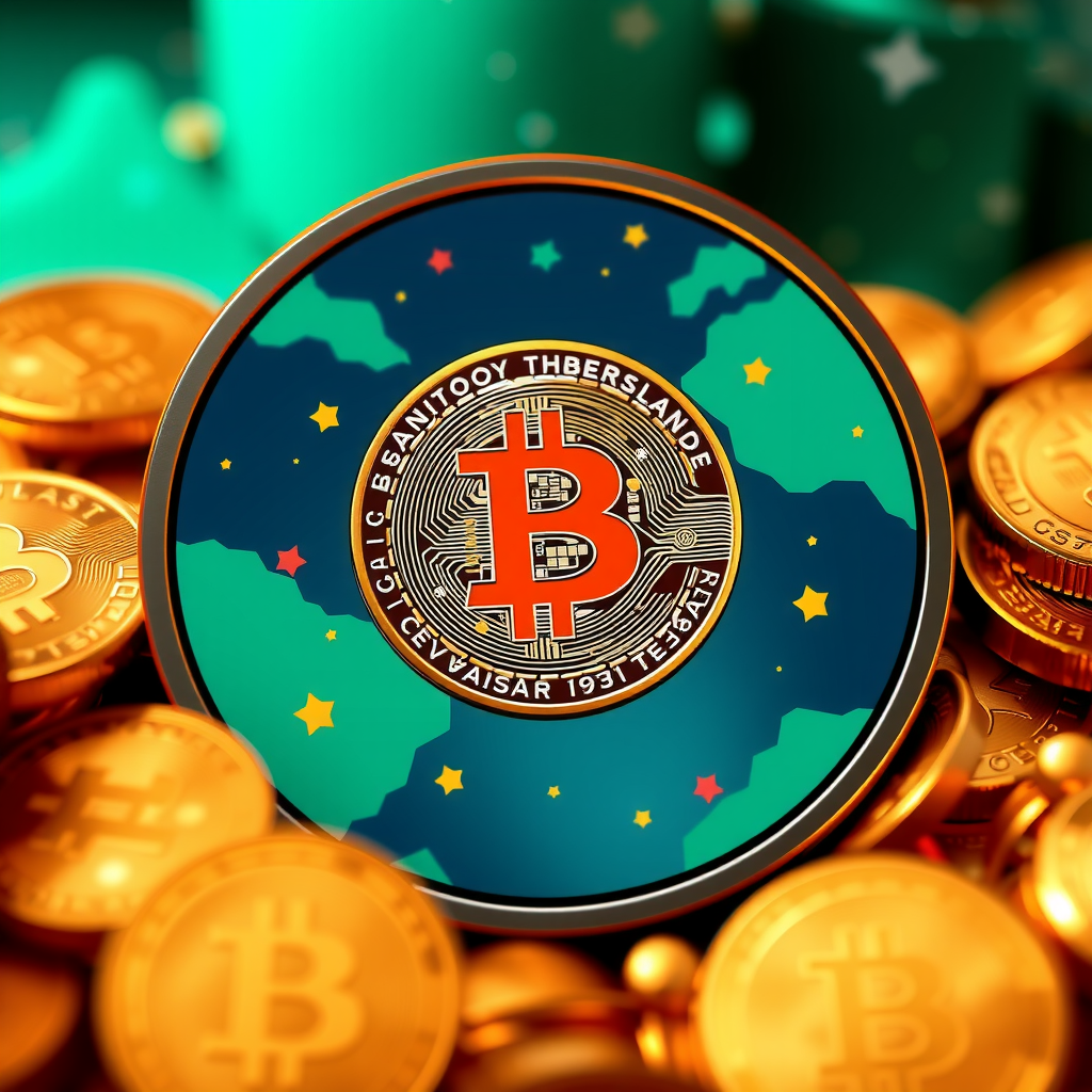 Generate a image about altcoins and the crypto world. 