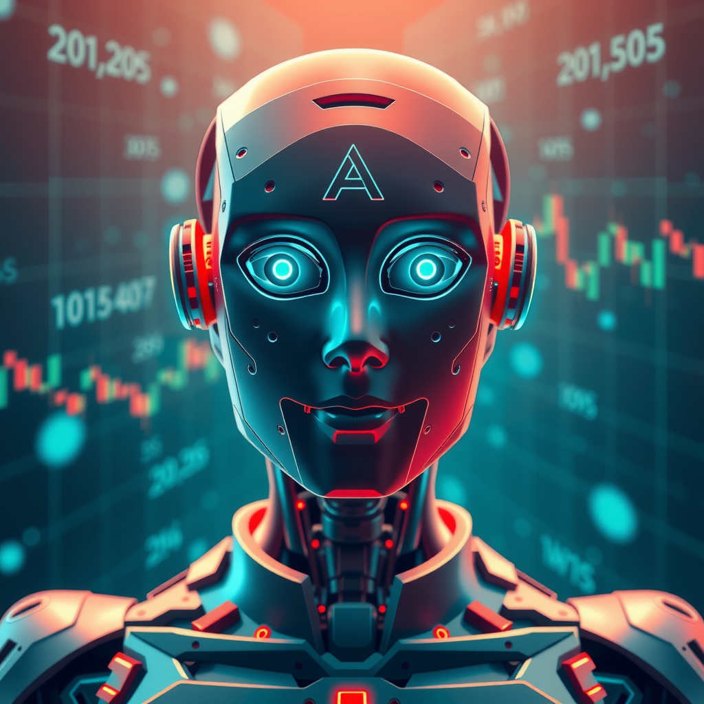 Create n image of an ai trading agent