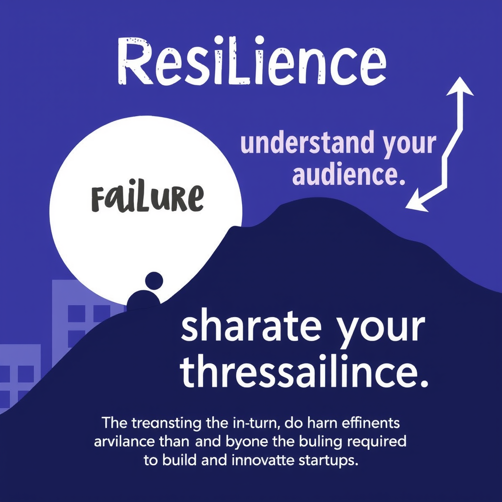Generate an image about resilience, understanding your audience, or embracing failure. It's about sharing insights and wisdom. Just create an image and do not use text. The image should visualize insights and wisdom that are required to build innovative startups.