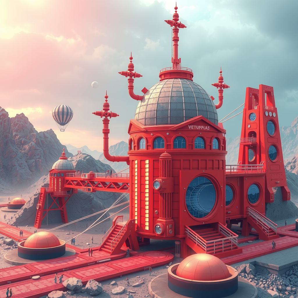 Visualize scaling technology and future tech by different backend architecture choices. Create an image that is creating an athmosphere about future technology. 