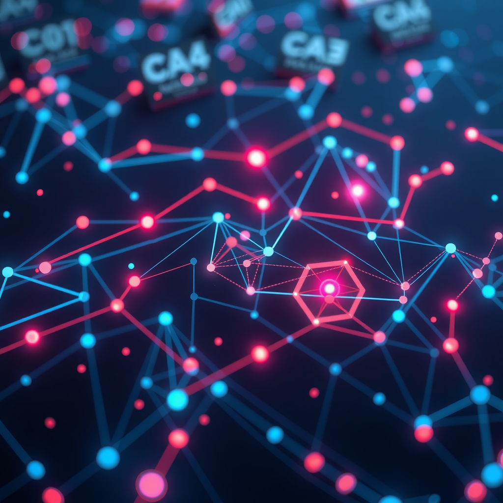 ai-generated image of a futuristic blockchain explorer, visualizing Cardano data flows