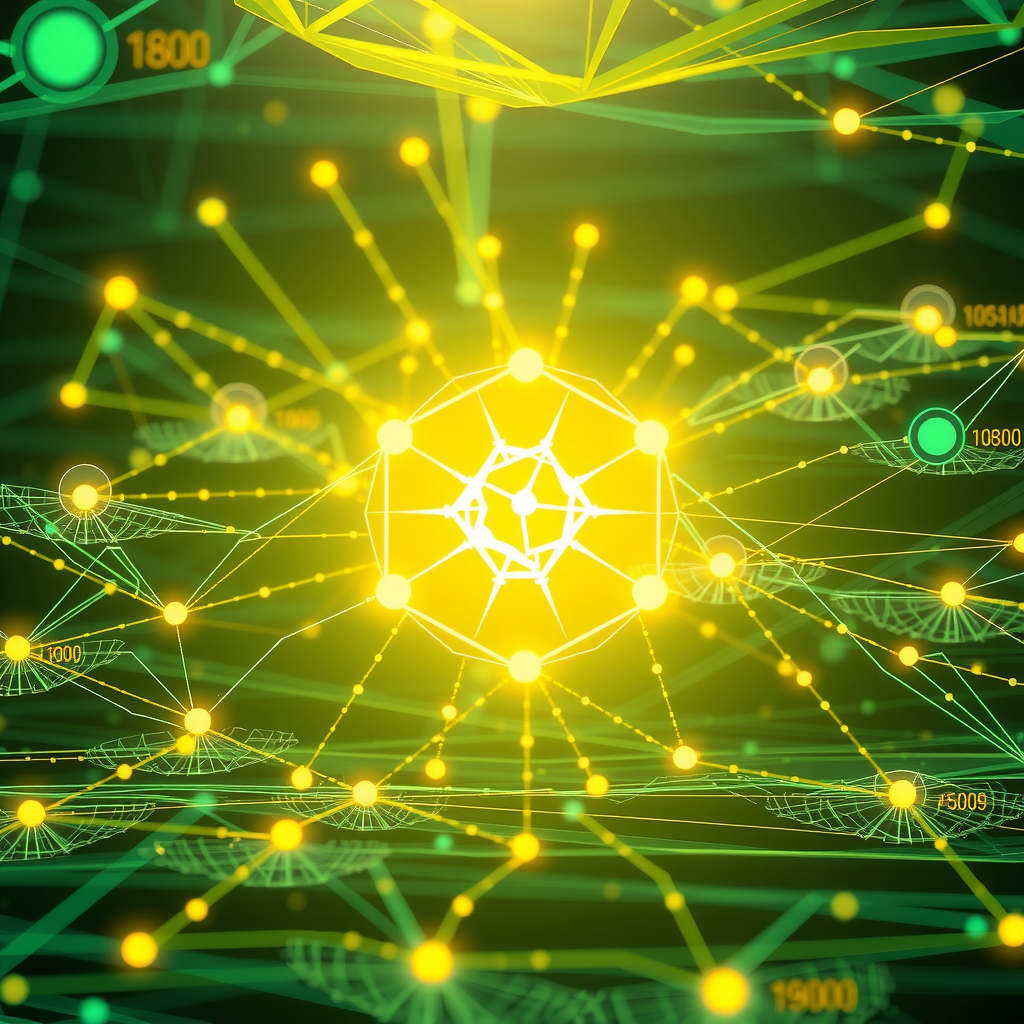 ai-generated image of a futuristic blockchain explorer, visualizing Cardano data flows