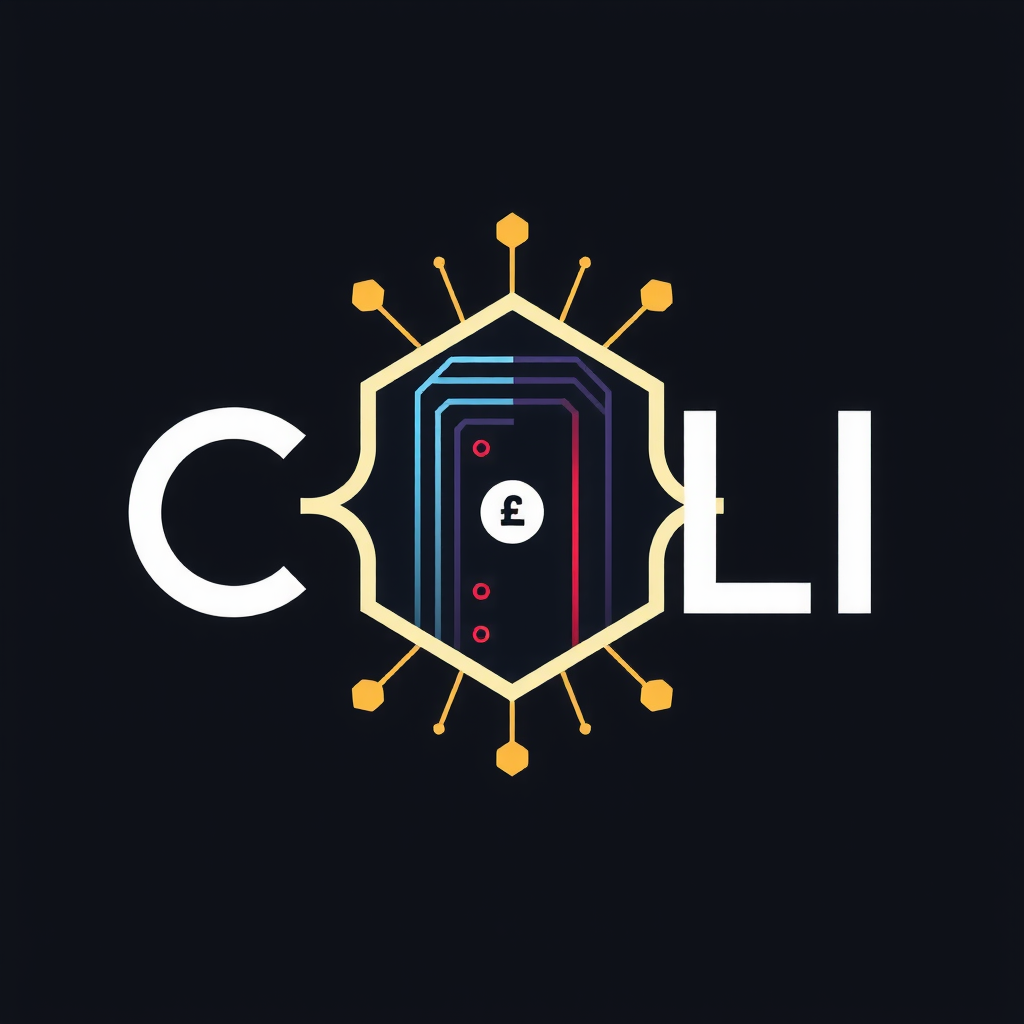 A crypto-themed cardano blockchain logo using the letters CRYL feature a home server in a dark basemenet