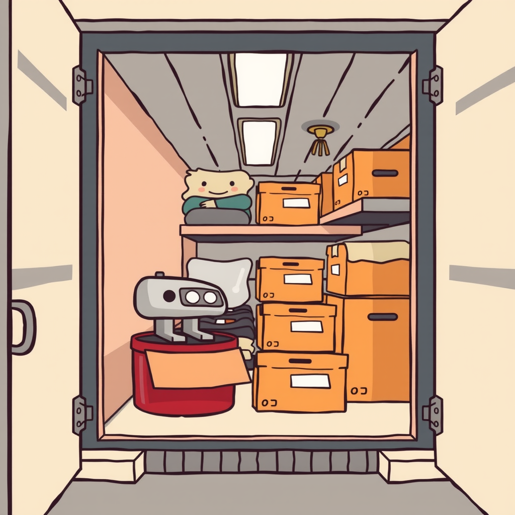 A digital marketplace where individuals exchange storage space, resembling an &quot;Airbnb for storage.&quot;