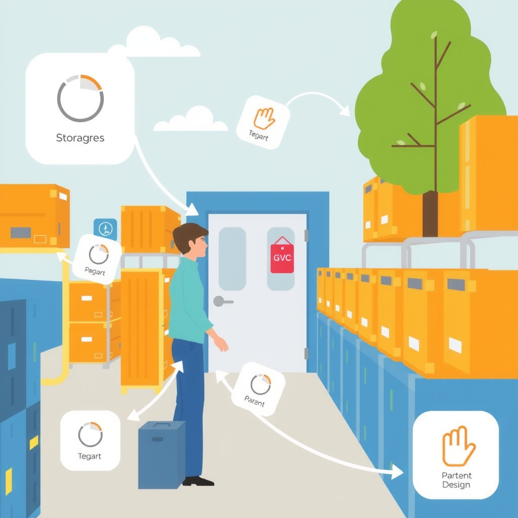 A digital marketplace where individuals exchange storage space, resembling an &quot;Airbnb for storage.&quot;