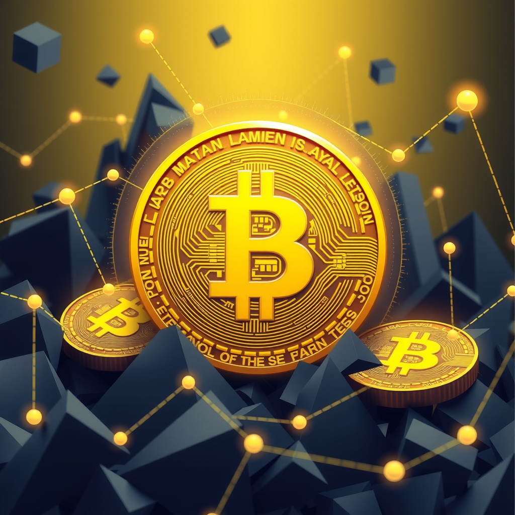 Generate a image about altcoins and the crypto world. 