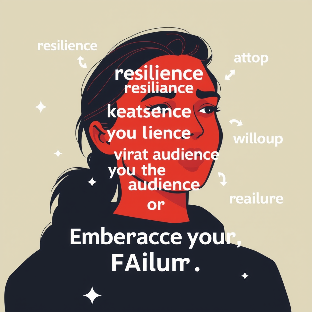 Generate an image about resilience, understanding your audience, or embracing failure. It's about sharing insights and wisdom. Just create an image and do not use text. The image should visualize insights and wisdom that are required to build innovative startups.