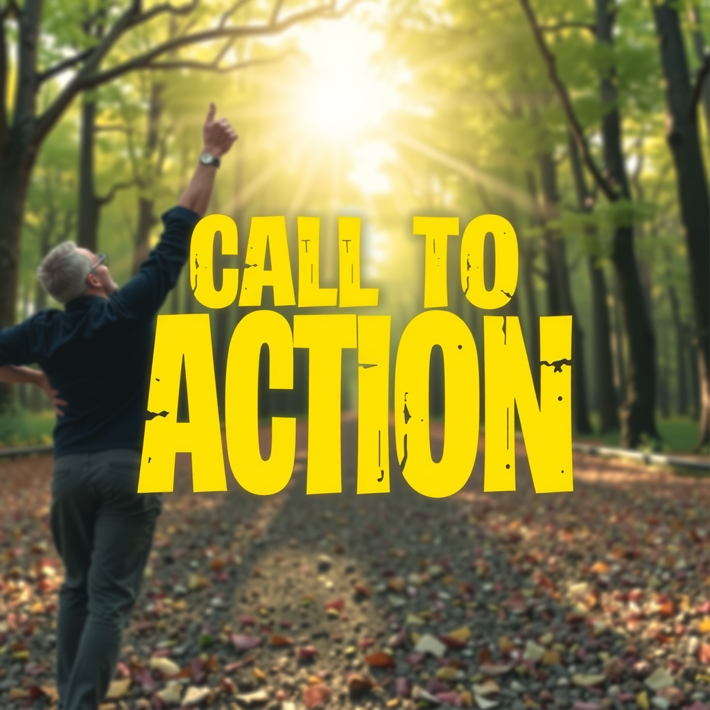 Erstelle ein Bild das call to action visualisiert, aber benutze keinen Text im Bild
