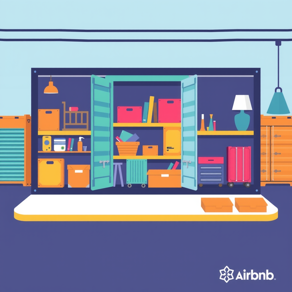 A digital marketplace where individuals exchange storage space, resembling an &quot;Airbnb for storage.&quot;