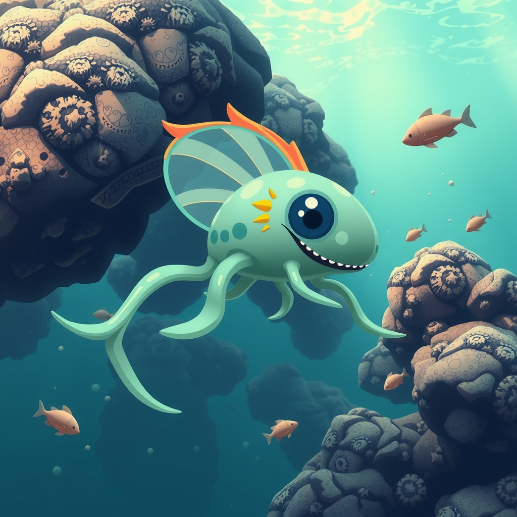 Create a NFT image always about the same category: creatures of the ocean which is also the collection of cryptyolo’s NFTs