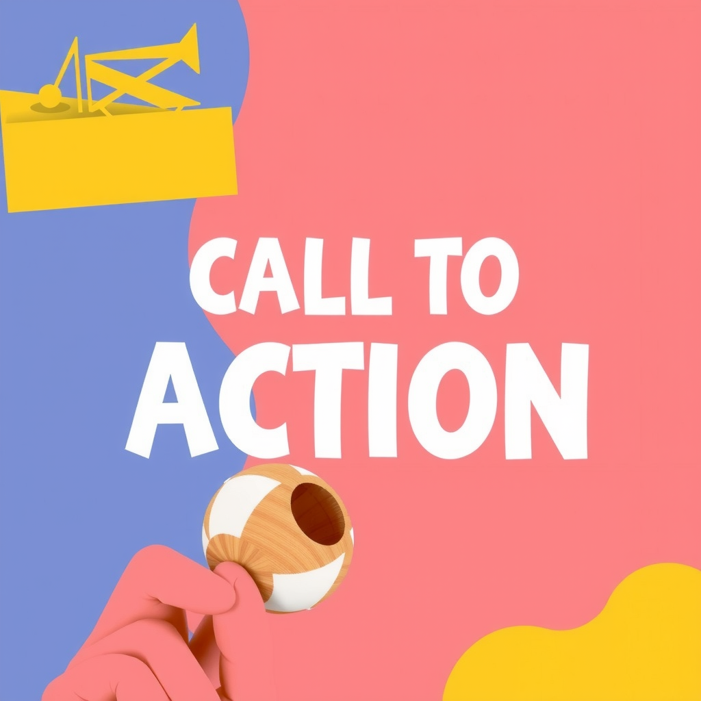 Erstelle ein Bild das call to action visualisiert, aber benutze keinen Text im Bild