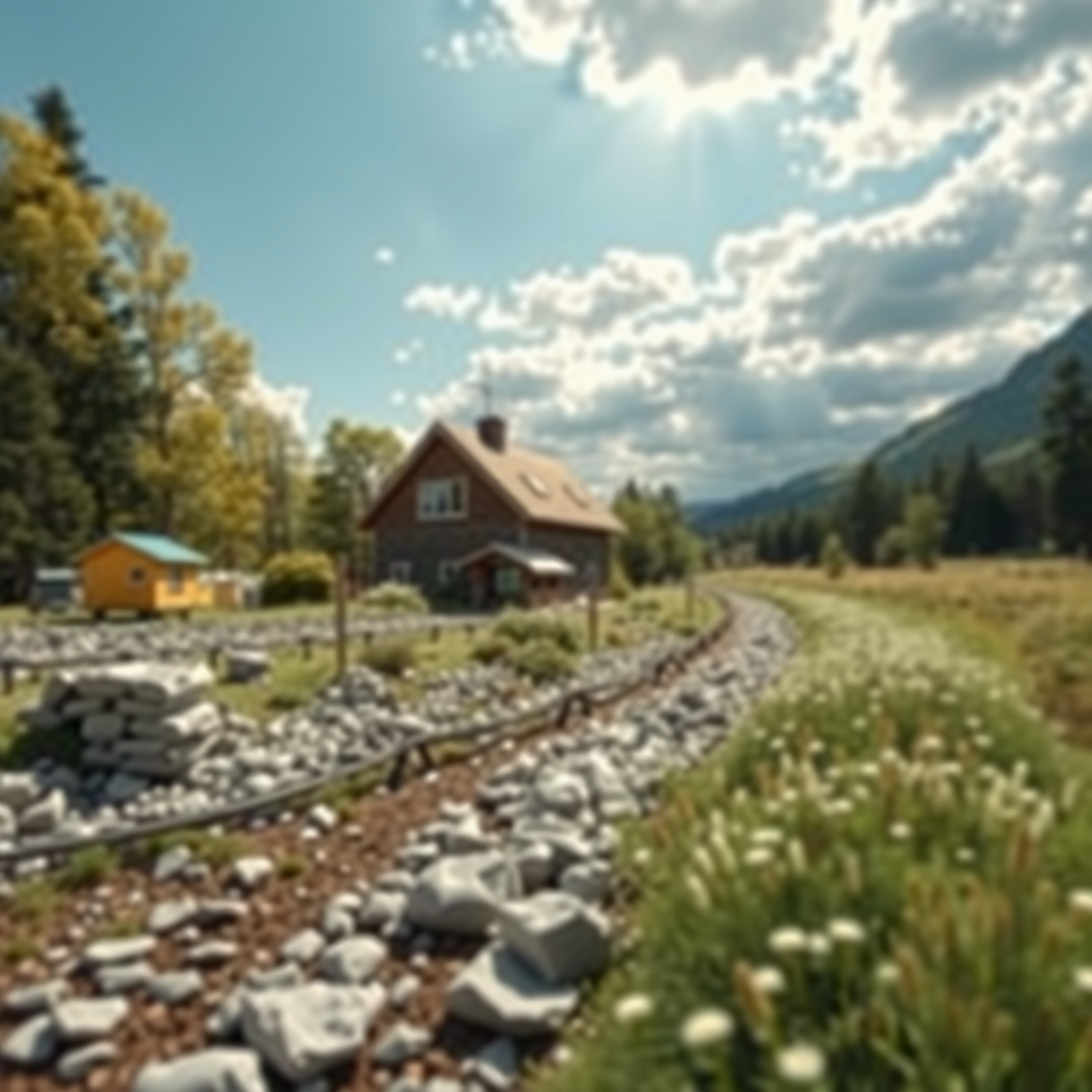 Erstelle ein Bild das Nachhaltigkeit visualisiert