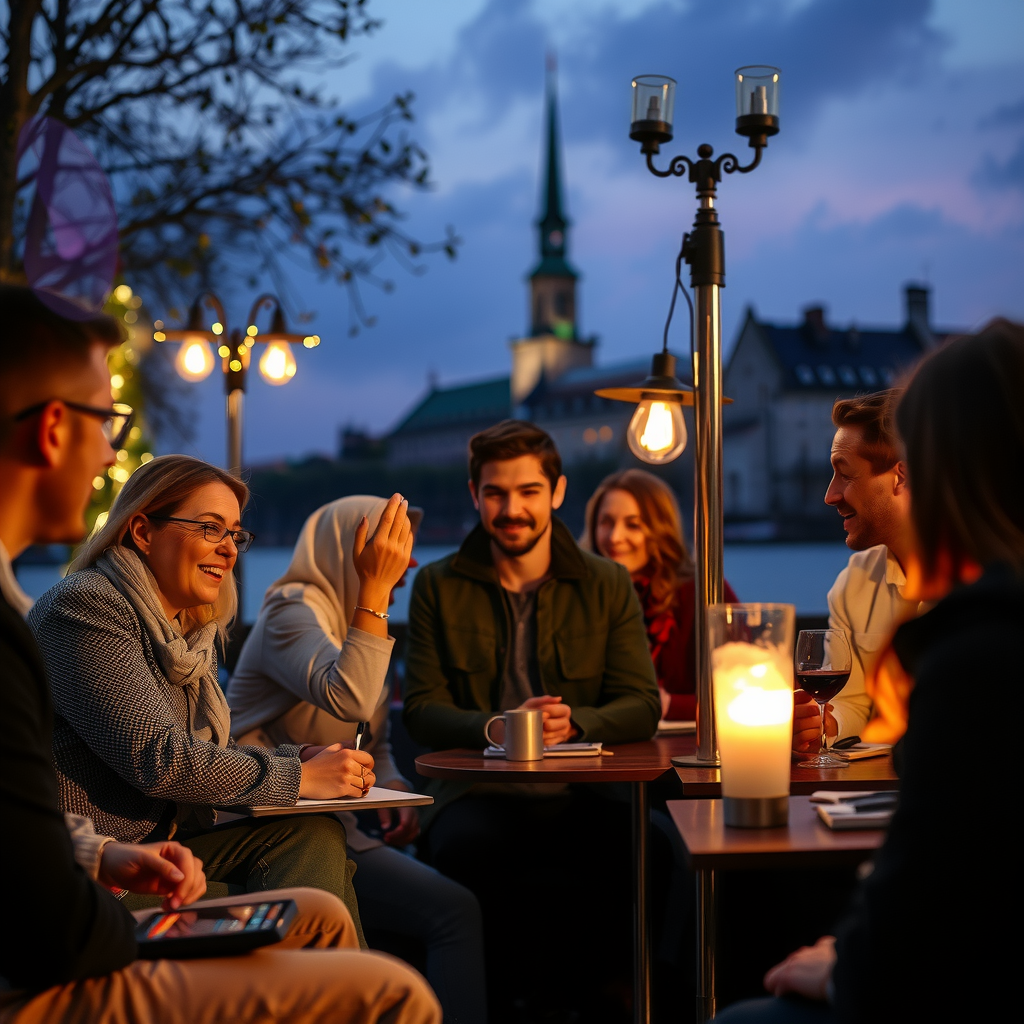 Erstelle ein Bild das den Community Aspekt verdeutlicht 