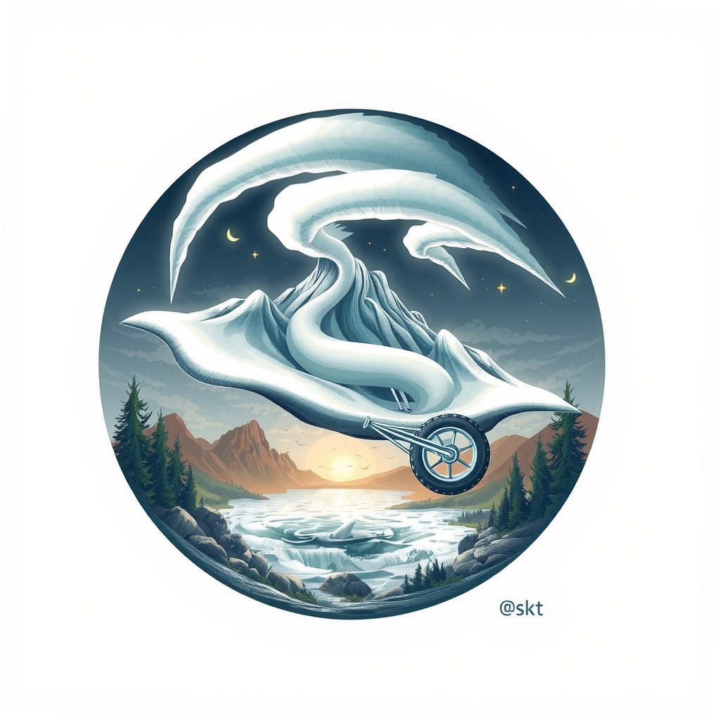 Erstelle ein Bild das Nachhaltigkeit visualisiert