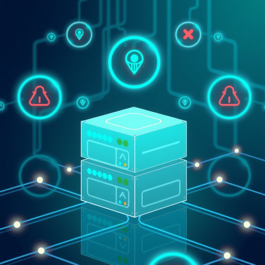 A strong digital foundation with interconnected server nodes, symbolizing backend stability.